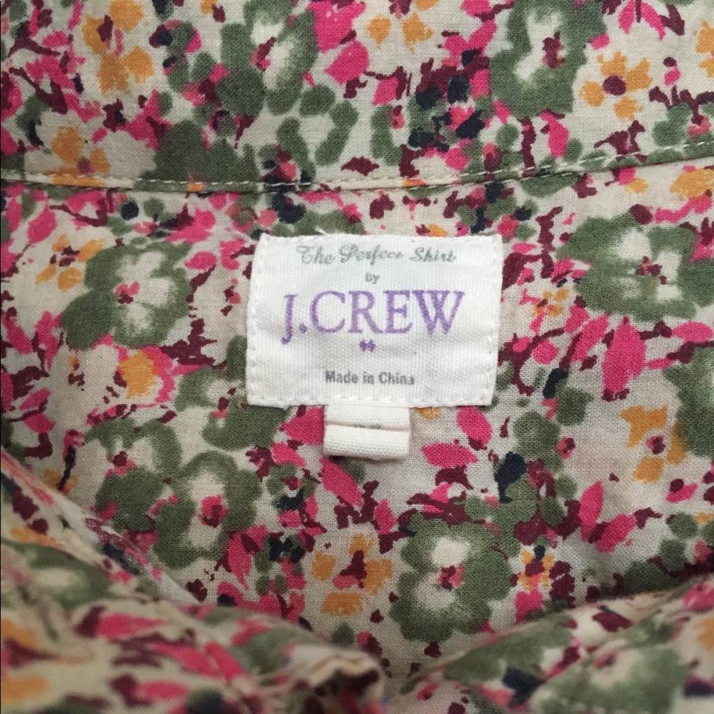 J crew Floral Shirt